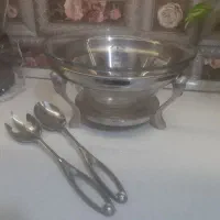 سالادخوری استیل اصل همراه با قاشق چنگال اصلی
