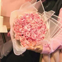 دسته گل روبانی