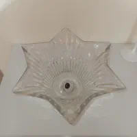 ظرف میوه خوری بلور پایه دار الماسی