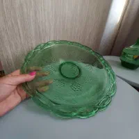 ظرف ورومیزی قدیمی مخمل