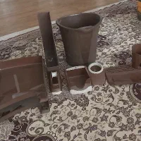 ست ۸ عددی اداری رومیزی فجیتا طرح ماهان قهوه ای