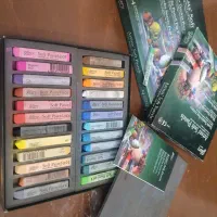 پاستل گچی فابر کاستل ۲۴ رنگ و ذغال طراحی