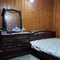 تخت خواب دونفره با تشک و دراور وآینه
