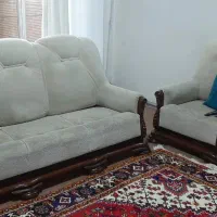 مبل راحتی ۷ نفره چوب گردو