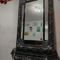 ایینه وکنسول چوبی