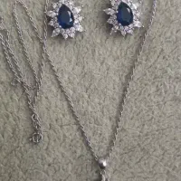 گوشواره و گردنبند نقره