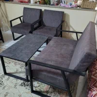 مبل اداری ۴ نفره به همراه میز