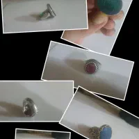 سه عدد انگشتر کلکسیونی موکلینی پر خواص نقره