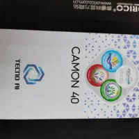 گوشی تکنو کامون40 نو آنباکس نشده تیتانیوم مقطوع