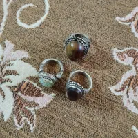 سه عدد انگشتر نقره فروشی