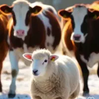 گوسفند زنده و خونی