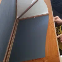 آینه با قاب  چوبی