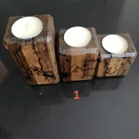 جا عودی و جاشمعی چوب گردو