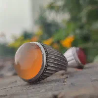 دو تا انگشتر عقیق یمن ، رکاب دست ساز