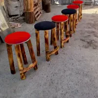 صندلی صنوبراپنی پاف چوبی سنتی صندلی اپن جزیره اوپن