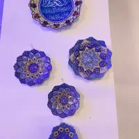 بشقاب مینا کاری