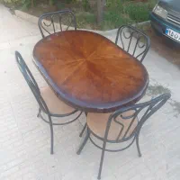میز و صندلی ناهارخوری فلزی