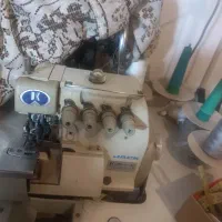 فروش سردوز ۵ نخ جک و چرخ خیاطی قدیمی