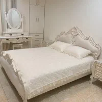سرویس خواب سفید کلاسیک دونفره/ ۶ تکه