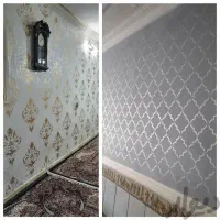 طرح کاغذ دیواری و نقاشی ساختمان و رنگ امیزی