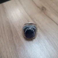 انگشتر یاقوت کبود+انگشتر عقیق یمانی