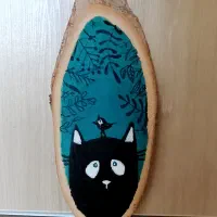 نقاشی روی چوب