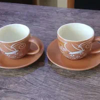 یک دست فنجان نعلبکی، ویک قوری پیرکس