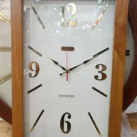 ساعت دیواری مستطیل عمودی سایز 30 در 60 چوب روس