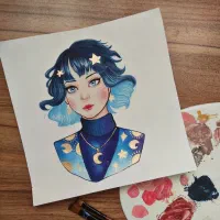 آموزش نقاشی گواش و کالیگرافی  از پایه تا حرفه‌ای