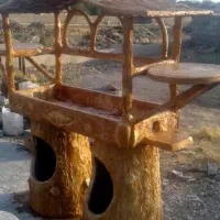 کباب پز باربیکیو بتنی حوض گلدان
