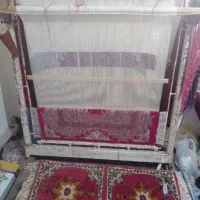 فرش نیمه کاره پود ابریشم زرع چره