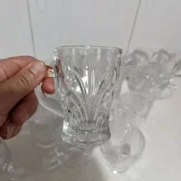 دودست استکان خورشیدی یک دست طرح برگ نو