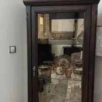 بوفه ویترین دکوری چوب راش