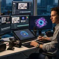 ادیتورم تولیدمحتوامتحرکسازی هوش مصنوعی گرافیستUIUX