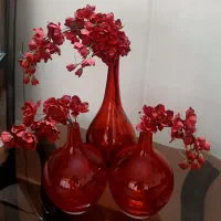 گلدان سالونگ شیشه ایی