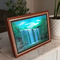 تابلو چراغ دار با صدای آبشار
