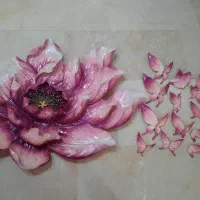 گل و پروانه تزئینی