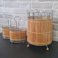 جا قاشق چنگالی دو تایی به همراه سطل زباله ست|آب‌چکان و نظم‌دهنده ظروف|بابلسر, |دیوار