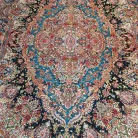 فرش۹متری۳۵رج طرح سالاری حاشیه کف ابریشم