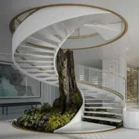 اجرای پله های گرد و سازه‌های فلزی آرمین فولاد