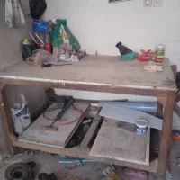 میز کار چوبی ،نیمکت