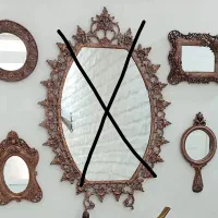 آینه و قاب پلی استر پتینه