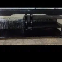 زیر تلویزیون شیشه ای
