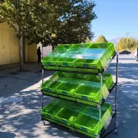 قفسه میوه فروشی همرا با میز