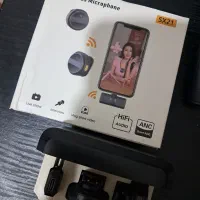 میکروفون بی سیم sx21 دو نفره در حد نو