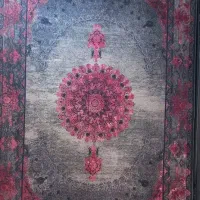 فرش ابریشمی بهشتی ۱۲۰۰ شانه و۳۶۰۰ تراکم