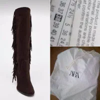 بوت وسترن زارا  zara و دمپایی توییگی تگدارن