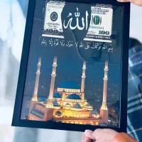 هدیه تولد،تابلو‌موزیکال قاب طرح دلار
