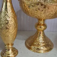 دکوری گلدان وجام برنز