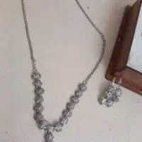 سرویس گردنبند گوشواره نقره